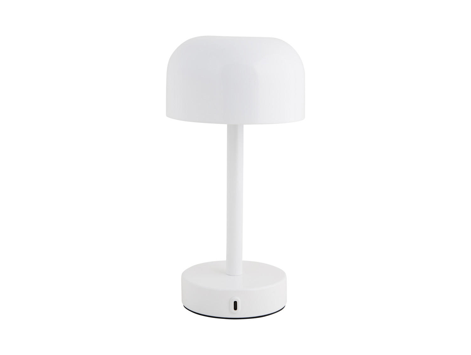 TISCHLAMPE James LED 12.5/12.5/24.5 cm - Weiß, Metall (12.5/12.5/24.5cm) - Leitmotiv