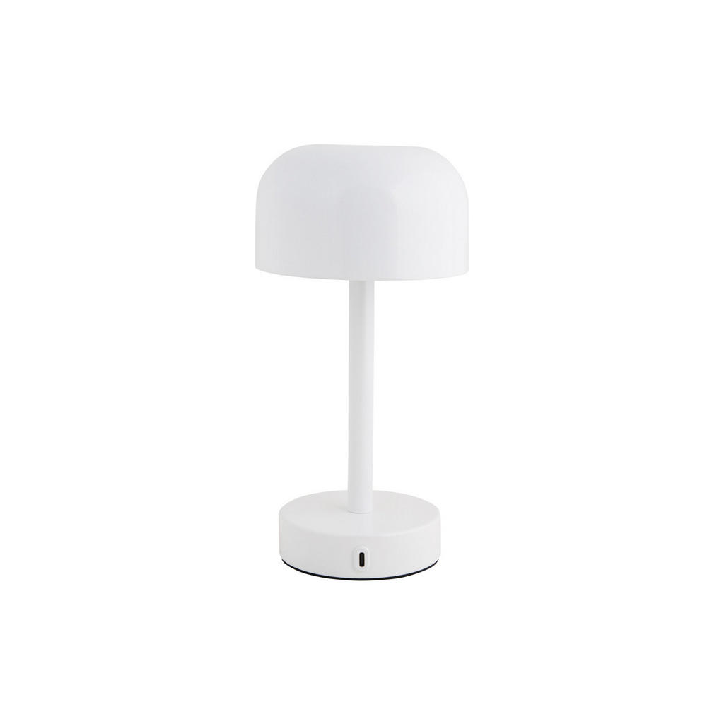 Thumbnail - Leitmotiv Tischlampe, Weiß, Metall, Rund, 12.5x24.5x12.5 cm, CE, Lampen & Leuchten, Innenbeleuchtung, Tischlampen, Tisch...