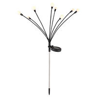 LED AUSSENLEUCHTE Edelstahl Schwarz - Schwarz, Metall (20/12/70cm) - Globo Lighting