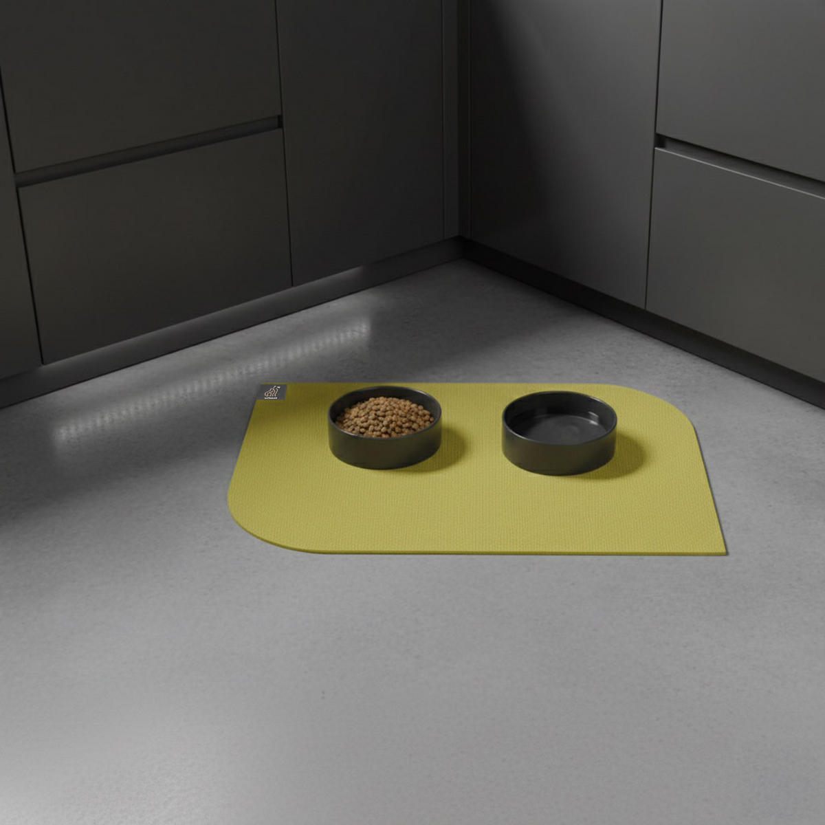 NAPFUNTERLAGE, Öko-Tex, Blattform Mangogelb 60 x 90 cm - Hellgelb, Textil (90/60cm) - SANOZOO