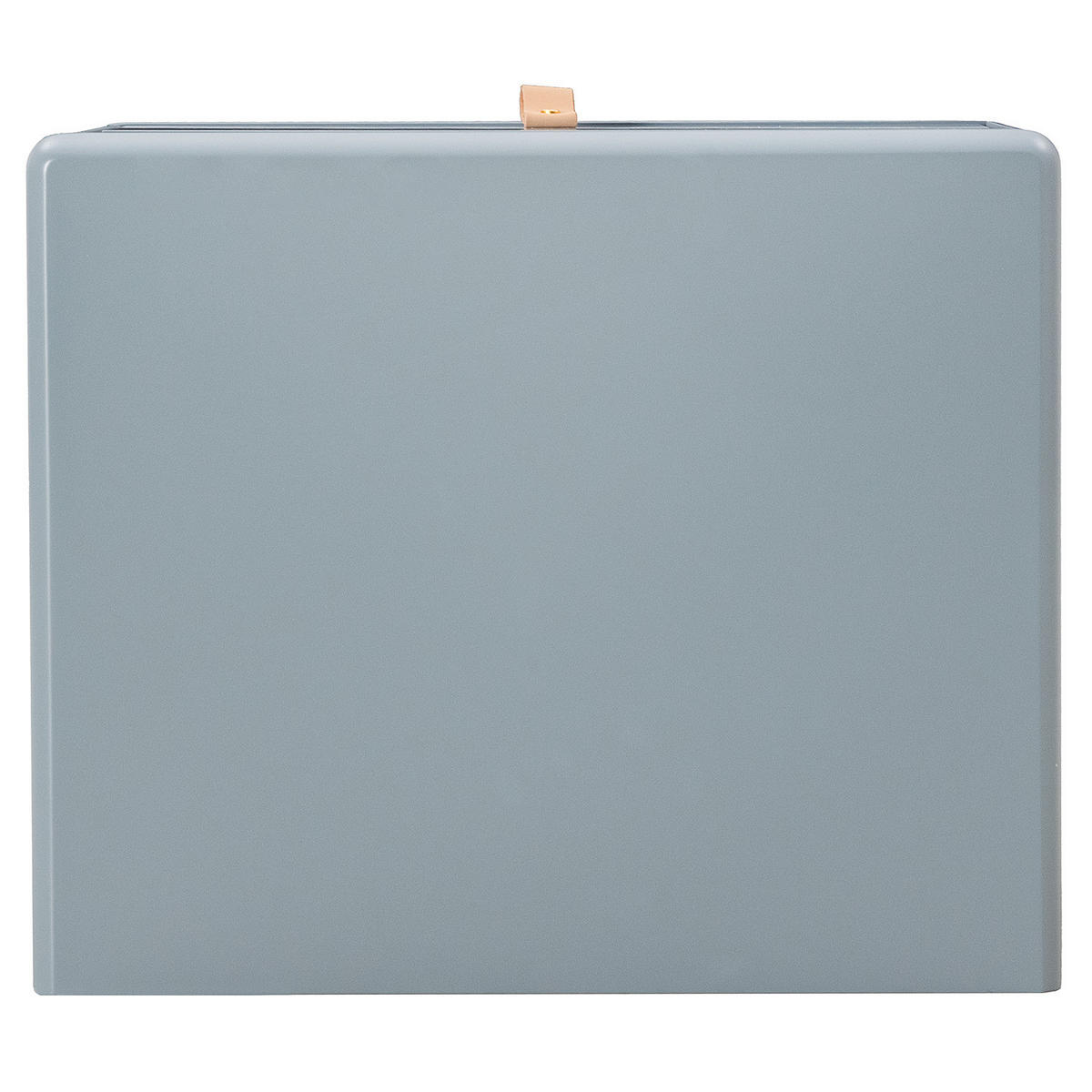 NACHTKOMMODE - Blaugrau/Braun, Holz/Holzwerkstoff (48/55/40cm) - home24