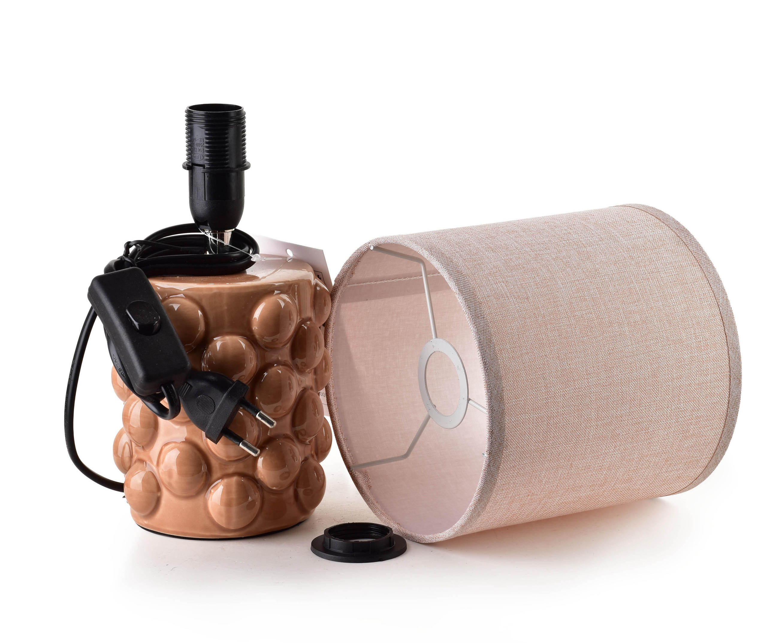 TISCHLAMPE Braun 10/14/28.5 cm Keramik - Braun, Keramik (10/14/28.5cm) - Mondex