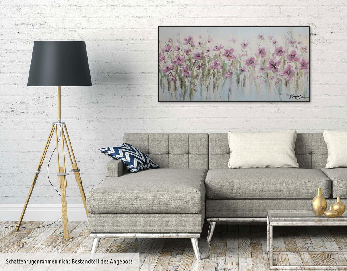 ÖLGEMÄLDE 120/60 cm - Grün, Holz/Textil (1.6/60cm) - KUNSTLOFT