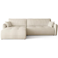 ECKSOFA CLAUDIO mit Schlaffunktion Beige - Beige, Textil (263/150cm) - Bromarkt