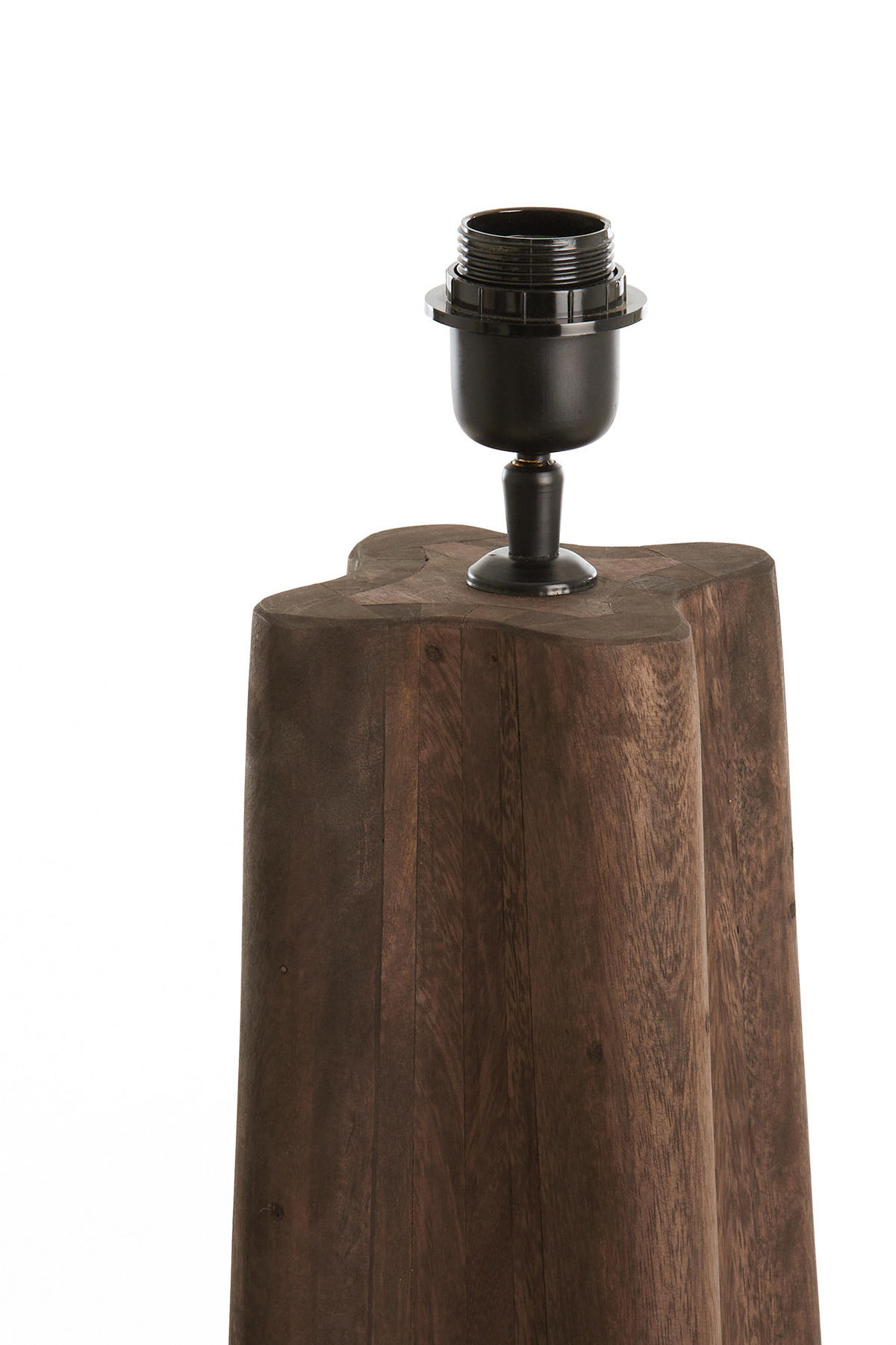 STEHLEUCHTE Navelli Grau Ø23/125 cm - Grau, Holz (23/23/125cm) - Light & Living