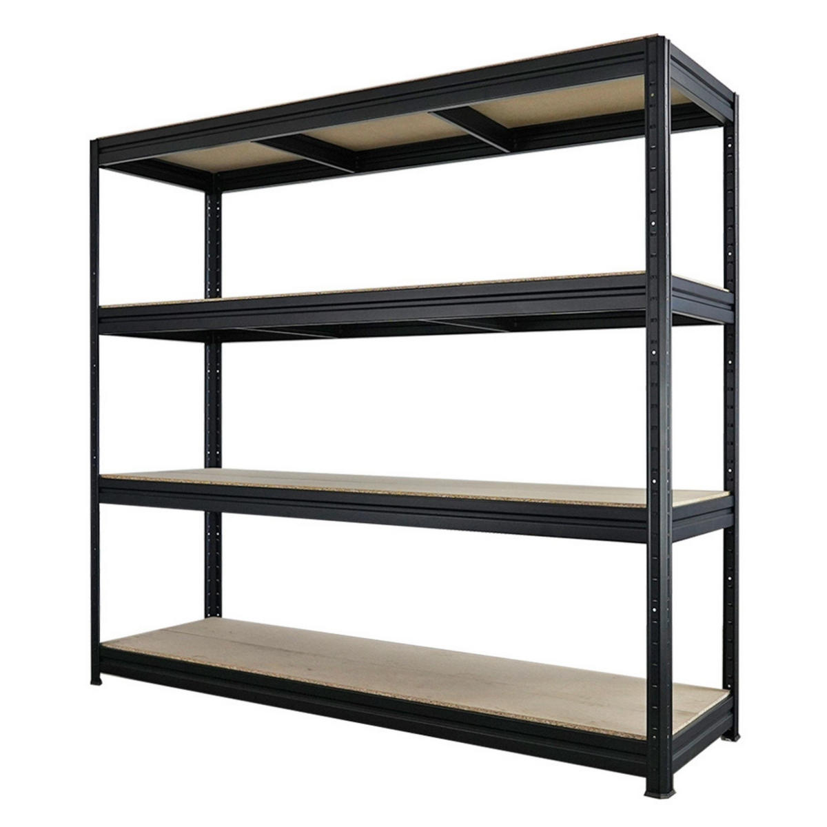 SCHWERLASTREGAL Dino 180x200x60cm Spanplatten-Ebenen Schwarz - Schwarz, Metall (200/180/60cm) - PROREGAL