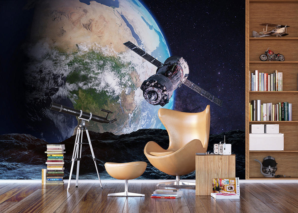 FOTOTAPETE Universum 375 x 270 cm - Grau, Papier (375/270cm) - Sanders & Sanders
