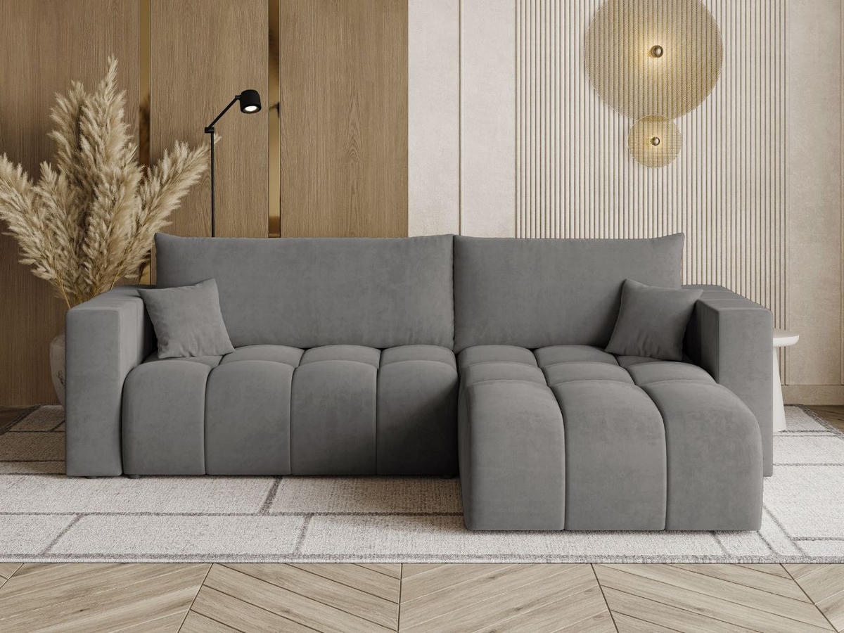 ECKSOFA Neva Dunkelgrau - Dunkelgrau, Holz/Textil (280/170cm) - Graingold