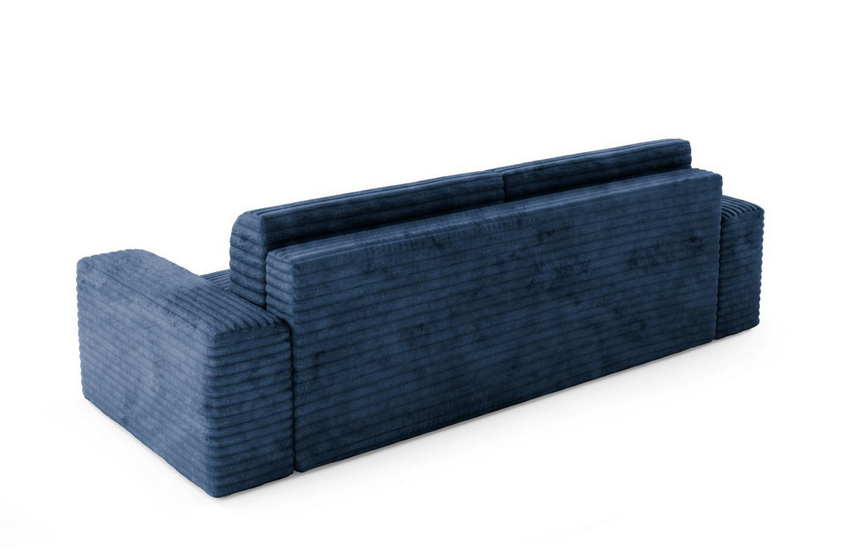 SCHLAFSOFA mit Bettkasten Dunkelblau - Schwarz/Dunkelblau, Holz/Holzwerkstoff (260/70/102cm) - Furnisell