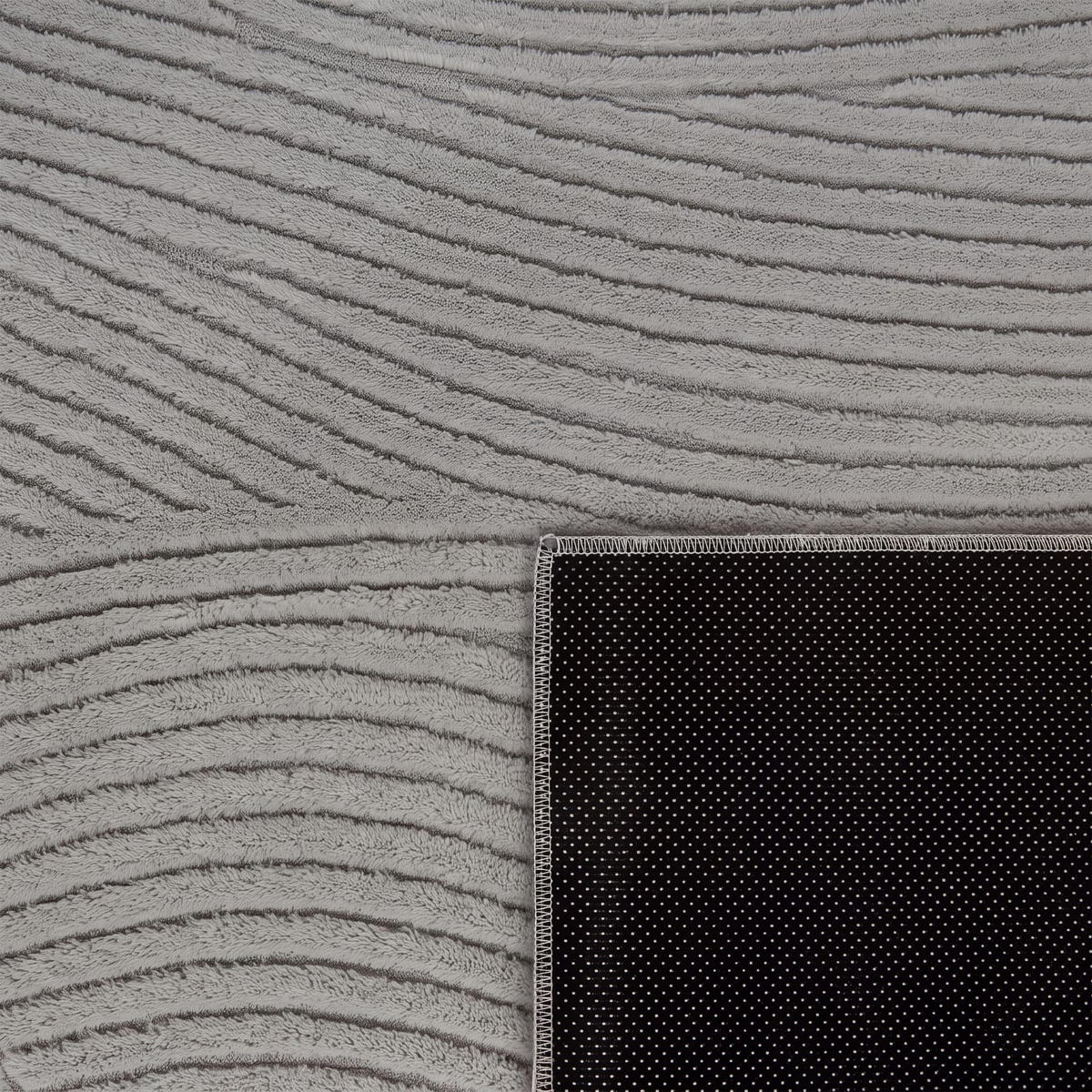 HOCHFLORTEPPICH 160/160 cm Tokio 478 - Grau, Kunststoff (160/160cm) - Paco Home