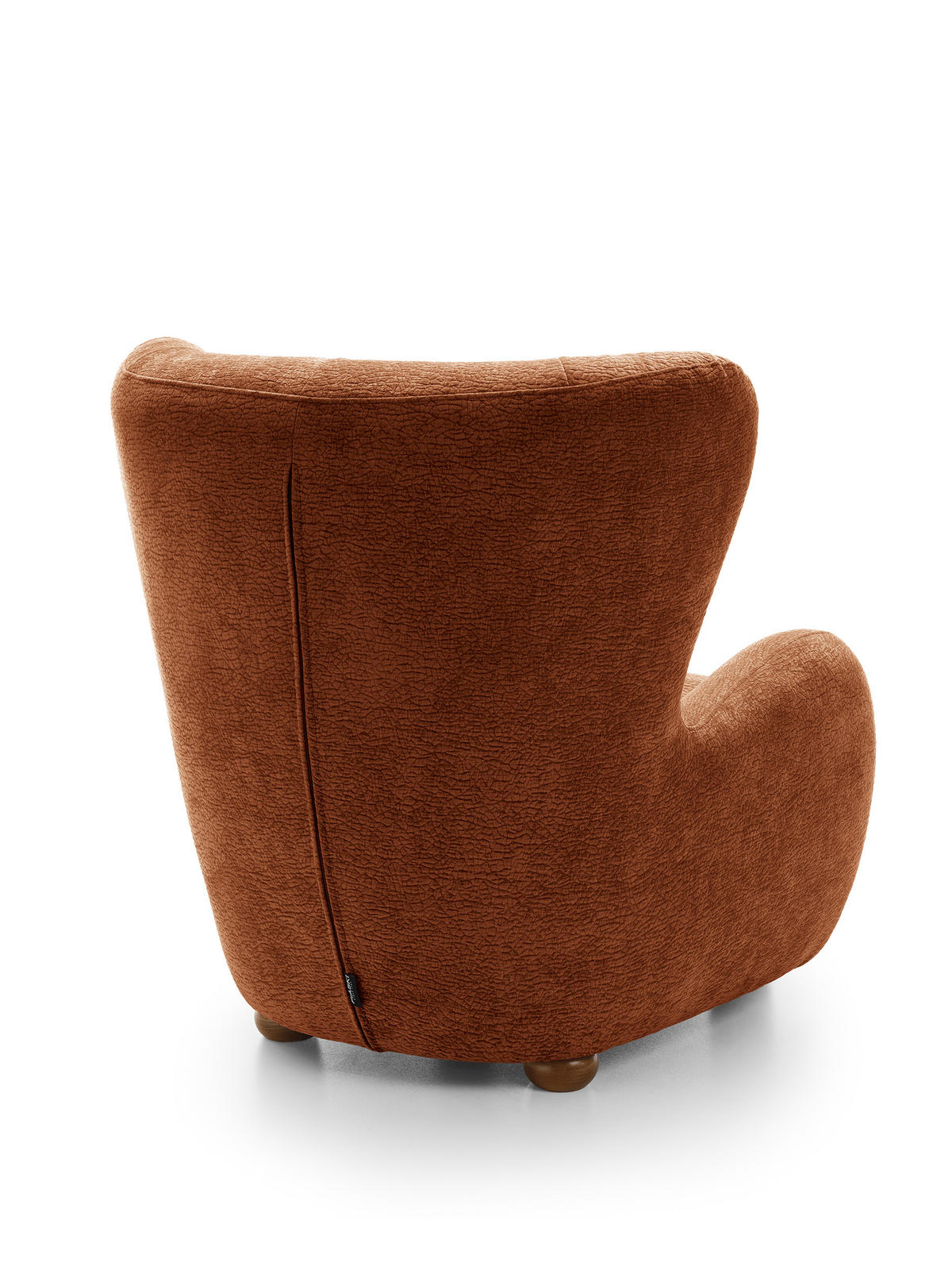 SESSEL MIST, Polstersessel Klassisch Loungesessel, Chenille-Stoff Orange - Orange, Holz/Holzwerkstoff (88/91/100cm) - MASSENO