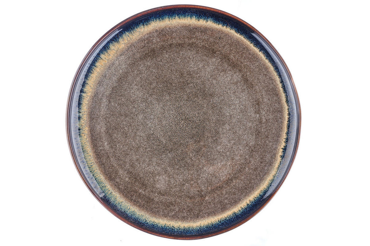 SERVIERPLATTE Genesis Ø33cm - Basalt - Braun, Keramik (33/3.5/33cm) - Björn