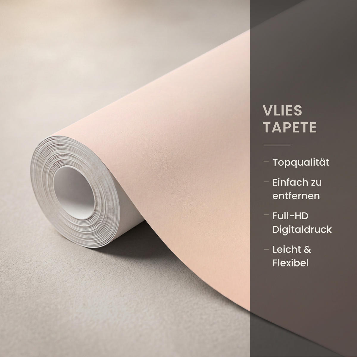 TAPETE - Sonne - Strand - Rosa - 350x260 cm - Hellrosa, Papier (350/260cm) - OnlyWow