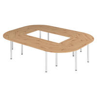 KONFERENZTISCH-SETS Serie-K 240/320/74 cm in Wildeiche - Wildeiche, Holzwerkstoff (240/320/74cm) - bümö