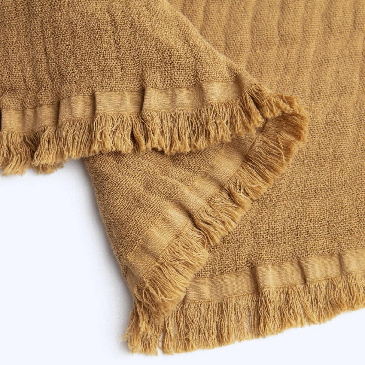 TAGESDECKE JUICY, 220x240cm, Baumwolle, Safran - Gelb, Textil (220/240cm) - SOWL