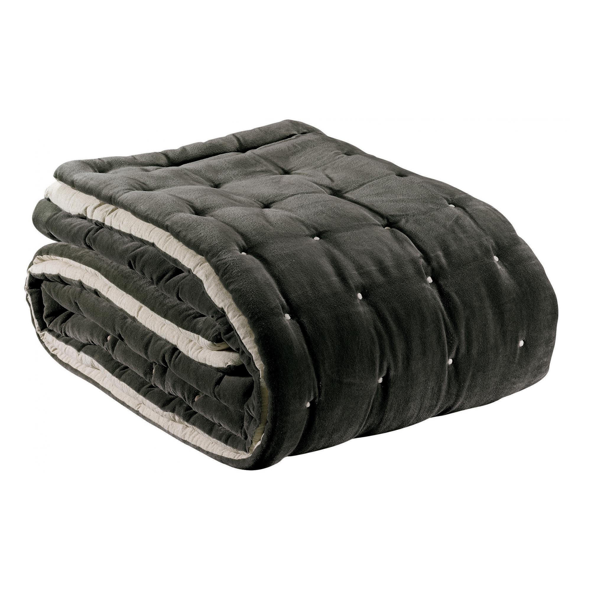 STEPPDECKE Elise donner 160 x 160 cm - Grau, Textil (160/160cm) - Vivaraise