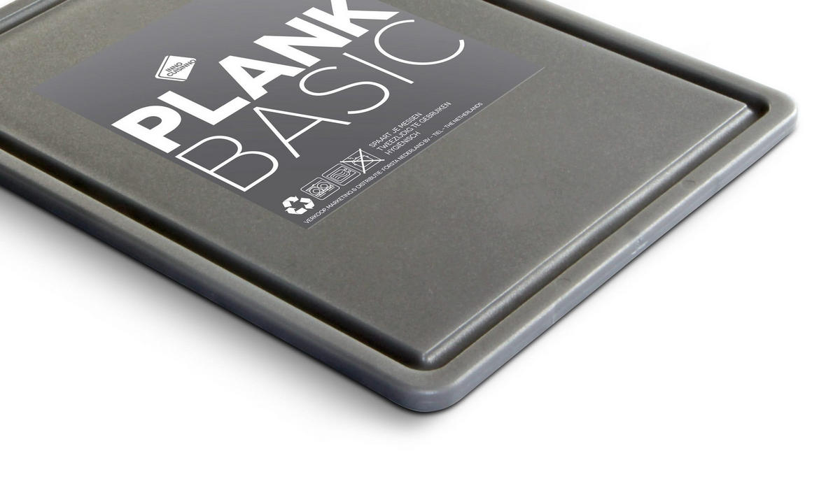 SCHNEIDEBRETT er Basic - 35 x 25 cm - Grau - 2 Stück - Grau, Kunststoff (25/35cm)