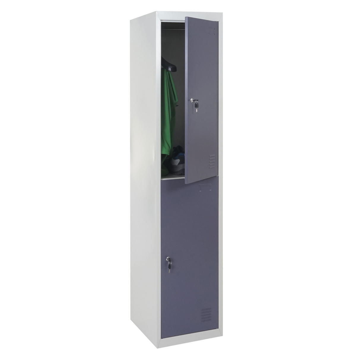 SCHLIESSFACH Grau - Grau, Metall (38/185/45cm) - MCW