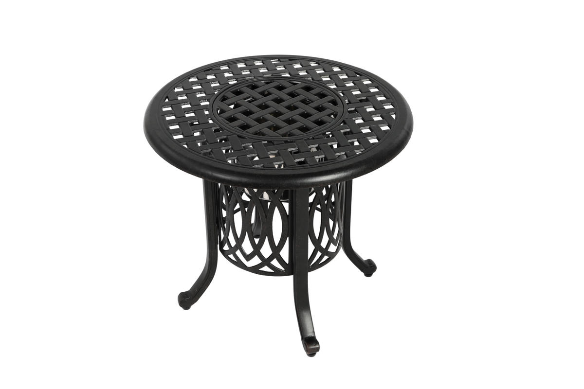 GARTEN BEISTELLTISCH Aluminium Bronze - Braun, Metall (55/55/49cm) - ComfortXL