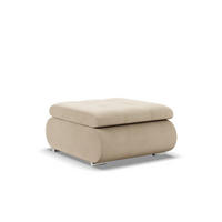 SITZPOUF FÜR DAS WOHNZIMMER FORESTA, Cord - Beige - Beige, Textil (88/42/70cm)