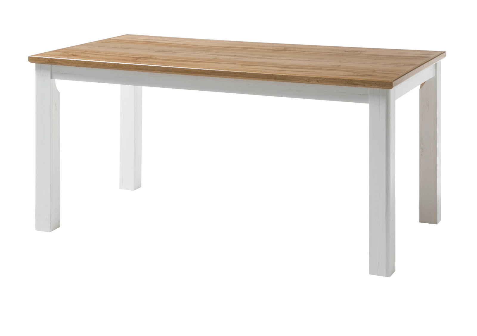 Furn.Design Esstisch Weiß, Eiche Wotan 88x76x158 cm