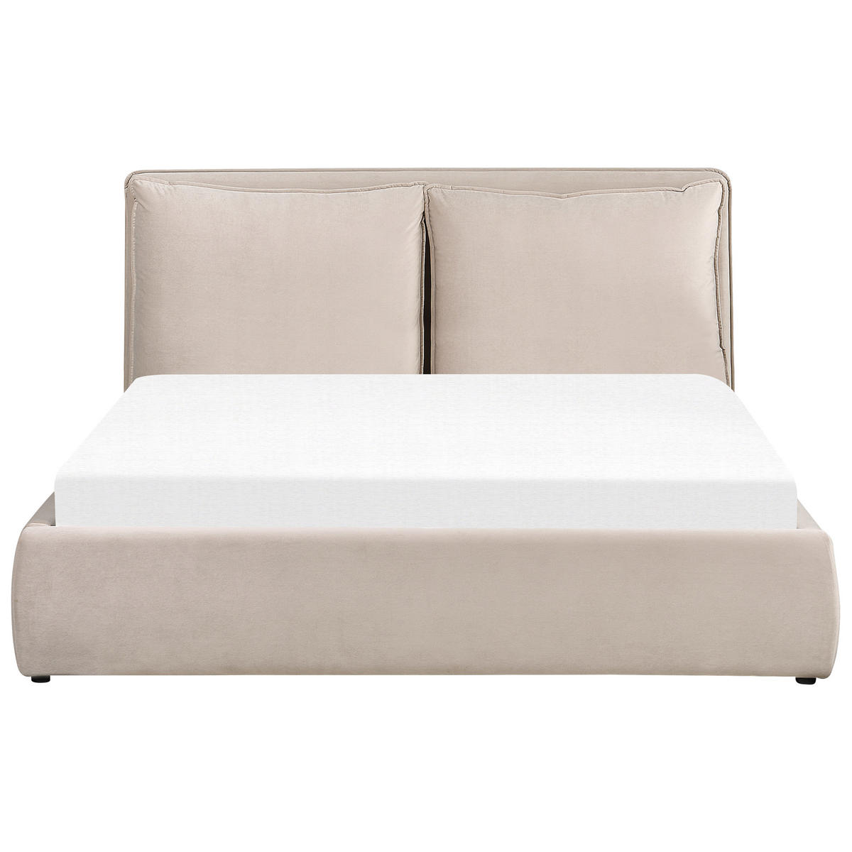 BETT 160/200 cm Beige Bajonna - Beige, Textil (160/200cm) - Beliani