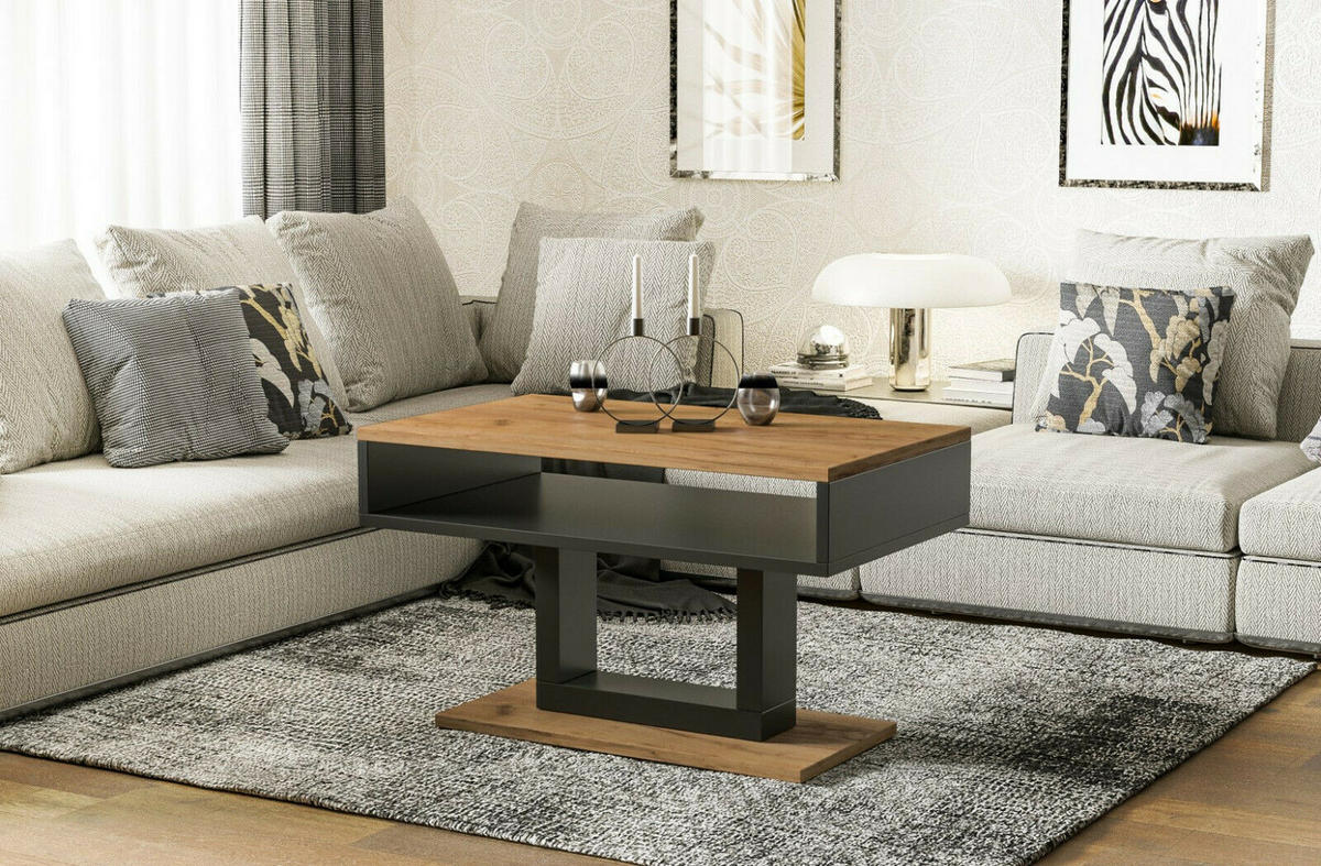 COUCHTISCH Tilo - Eiche Bianco, Holzwerkstoff (100/60/58cm) - Endo-Moebel
