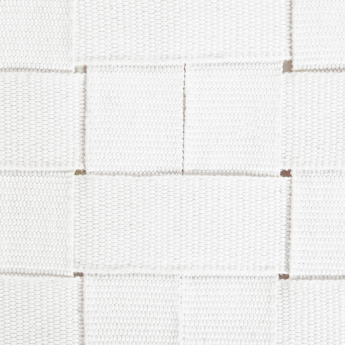 POUF Cremeweiß Bodla - Weiß, Kunststoff (50/30/50cm) - Beliani