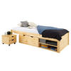 SCHUBLADENBETT SABRINA 90X200 CM - Naturfarben, Holz (90/200cm) - IDIMEX