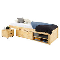 SCHUBLADENBETT SABRINA 90X200 CM - Naturfarben, Holz (90/200cm) - IDIMEX