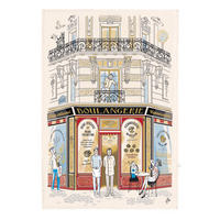 GESCHIRRTUCH Façade Boulangerie ekrü 48 x 72 cm - Weiß, Textil (48/72cm) - Winkler