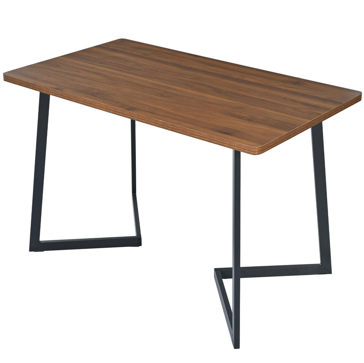 JÍDELNÍ stůl 117/68 cm, MDF, černá/ořechová - hnědá, kompozitní dřevo (117/68/75cm) - BEAOK