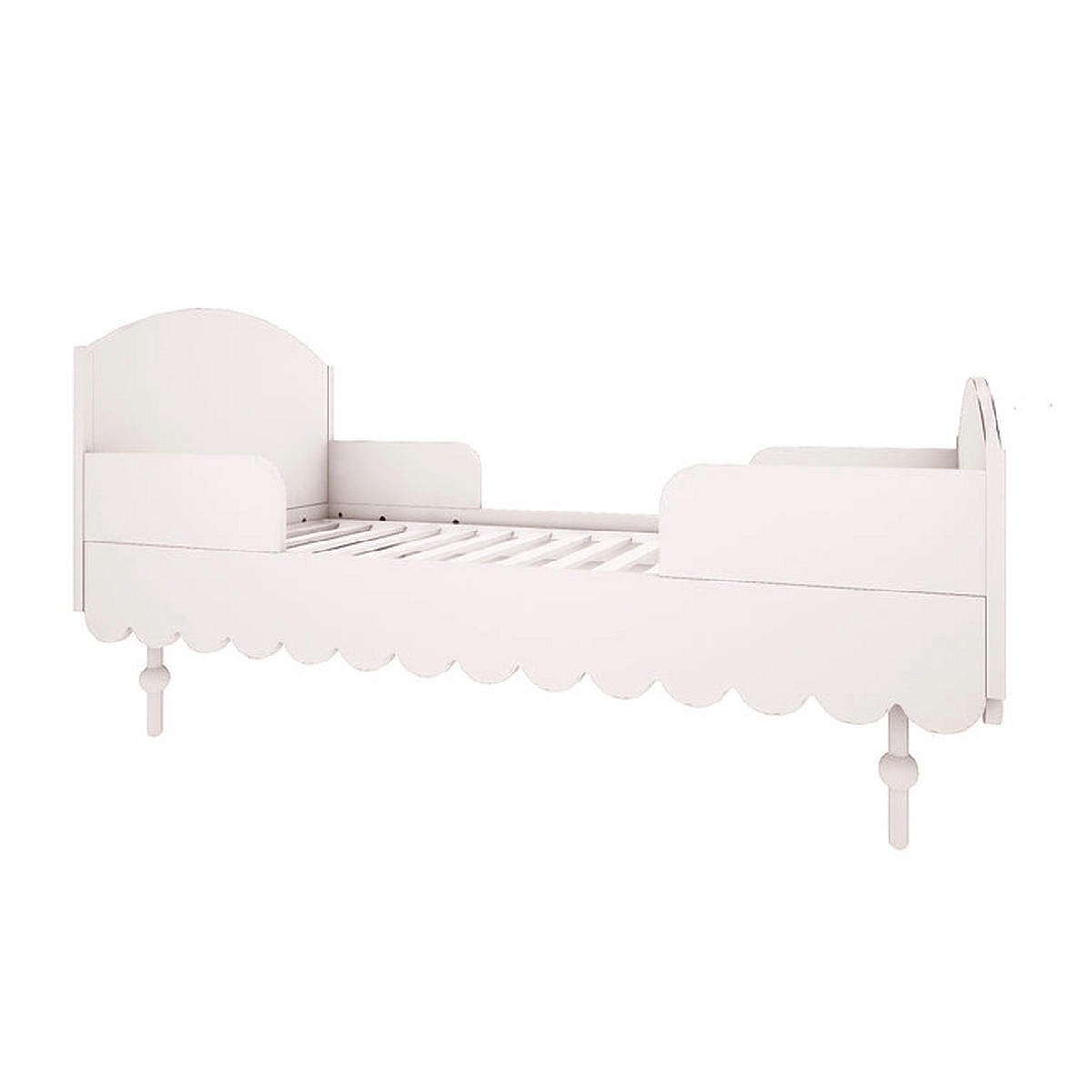 SOBA ZA BEBE 2-dijelniBabushka Bijeli - bijela, drvni materijal (145/99/75cm) - Petits-meubles