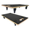 TRANSPORTROLLER mit 4 Rollen 11,5x30x60cm Traglast 200kg Siebdruck Holzplatte Schwarz 2 Stück - Schwarz, Holzwerkstoff (60/30/11.5cm) - PROREGAL