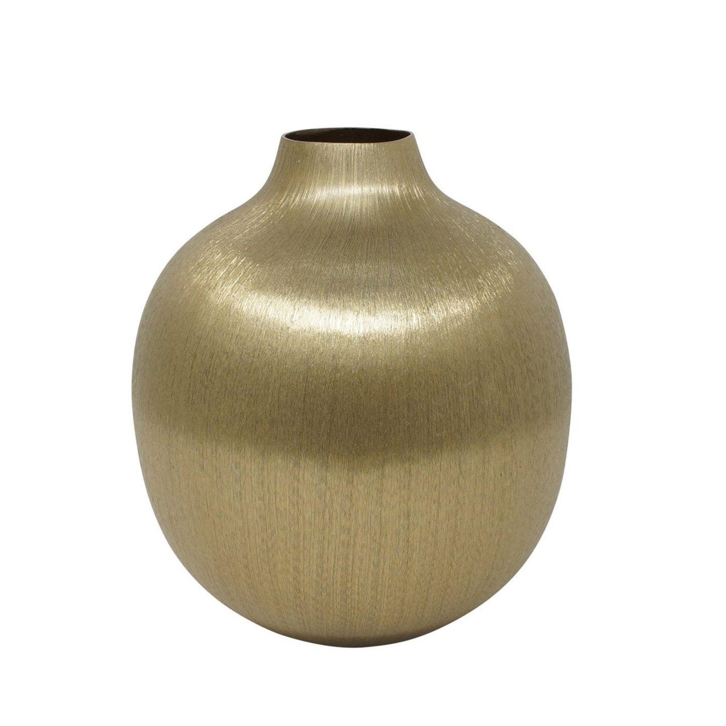 VASE Meliha in Gold 20/22 cm - Goldfarben, Metall (22cm) - LaLe Living