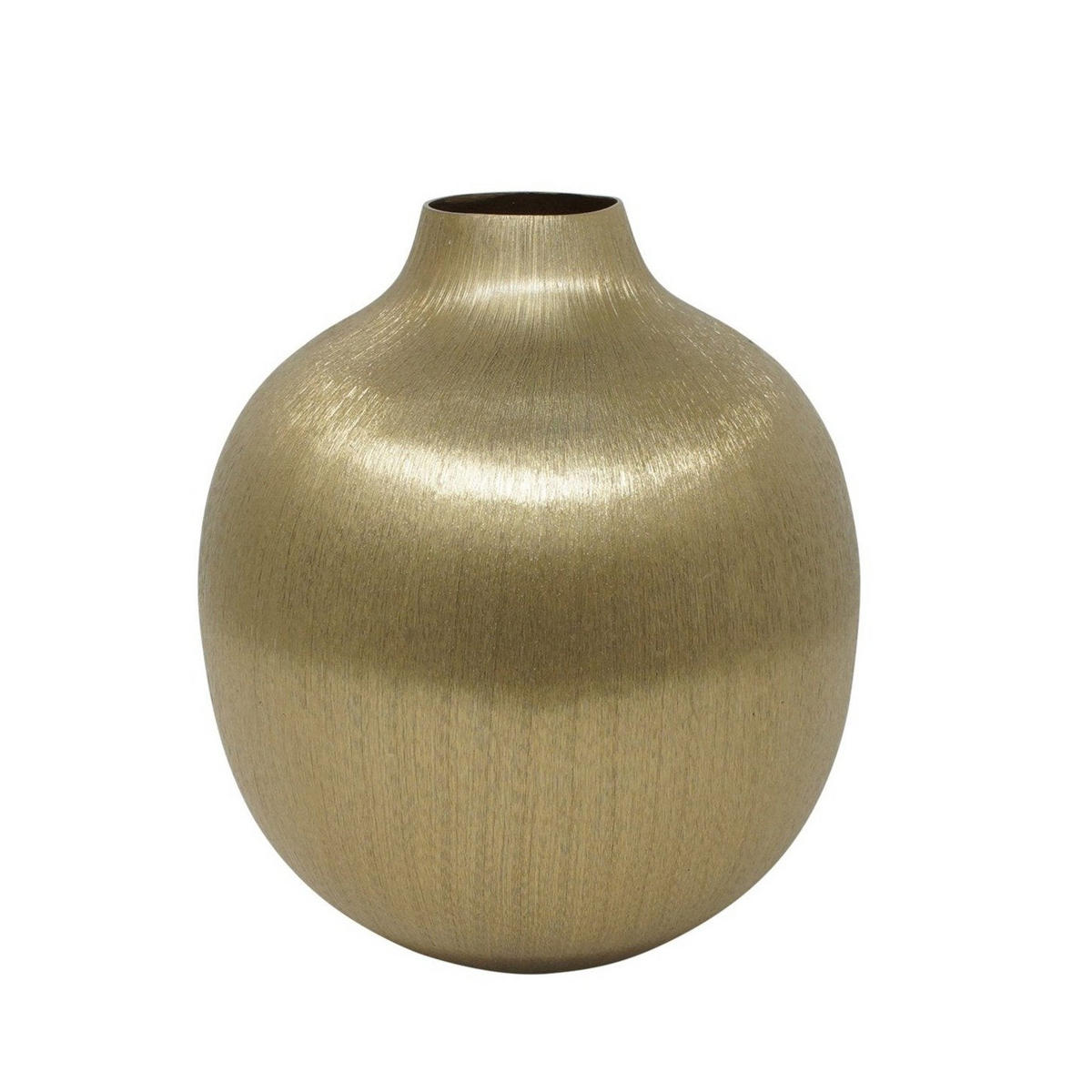 VASE Meliha in Gold 20/22 cm - Goldfarben, Metall (22cm) - LaLe Living