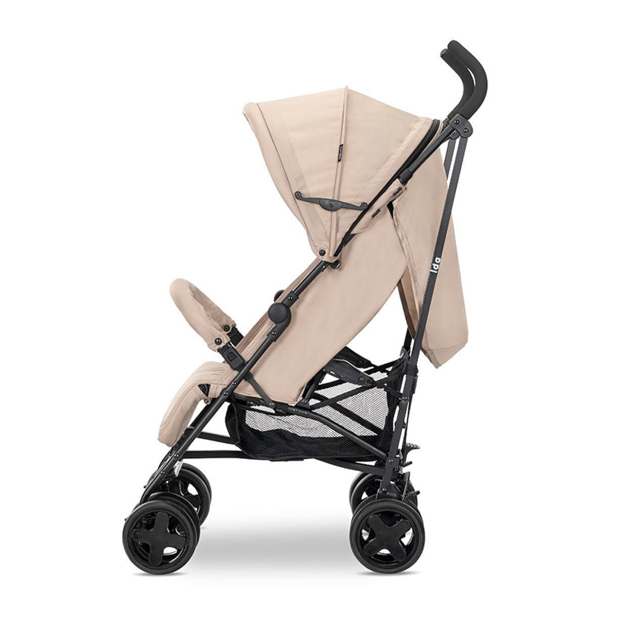 KINDERWAGEN Ida beige schwarz schwenkbare Vorderräder, Rückenlehne verstellbar - Beige, Metall (67/60/106cm) - Lorelli