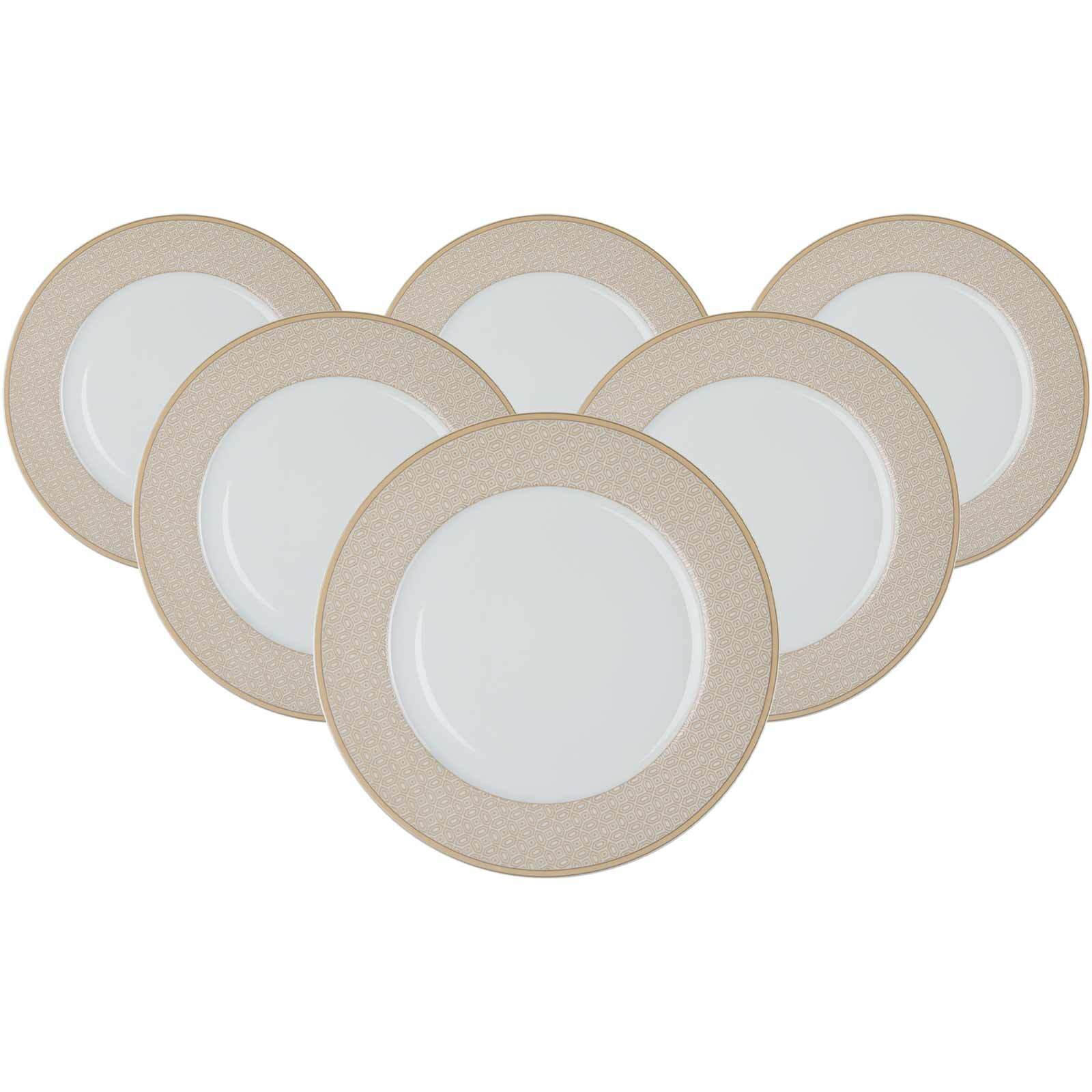 SPEISETELLER Geo beige ø 27 cm 6er Set - Beige, Keramik (27cm) - Ritzenhoff Breker