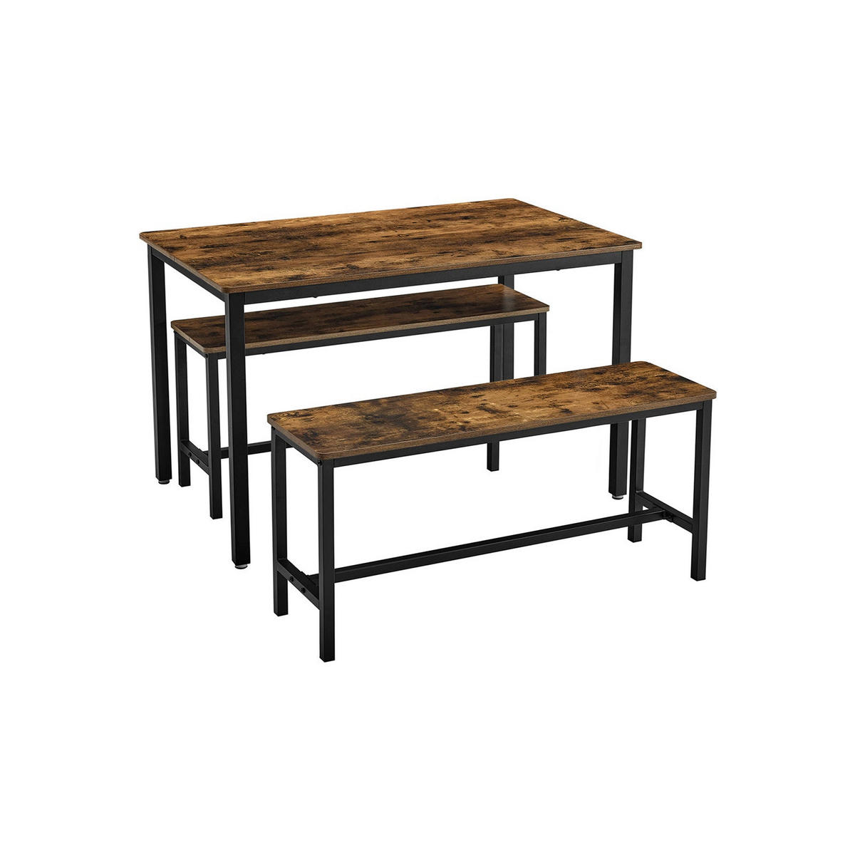 KÜCHENTISCH-SET ROME - Braun, Metall (110/70/75cm) - Hansiro
