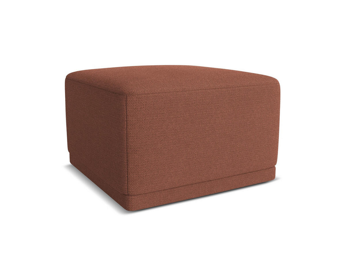 POUF Chenille Stoff Pink - Pink/Hellrosa, Kunststoff/Textil (65/40/65cm) - Makamii
