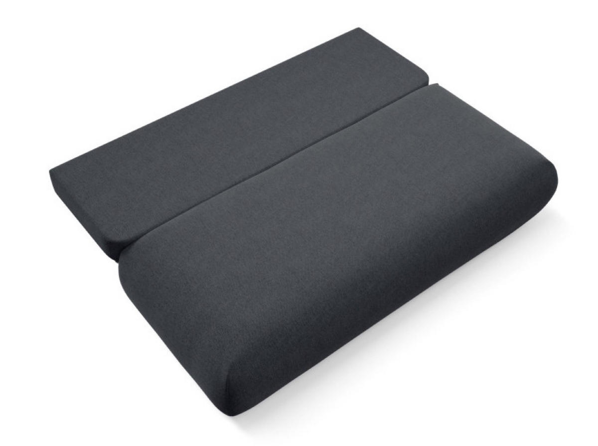 SOFA Grafit OTO Ausziehbar Mit Bonnellfederung - Graphitfarben, Textil (206/90/92cm) - Sepro Meble