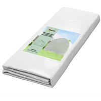 GEWÄCHSHAUSFOLIE DE-05797 mit Rolltür und 6 Fenstern 3 × 3 × 2 m Weiß - Weiß, Kunststoff (300/200/300cm) - ComfortXL
