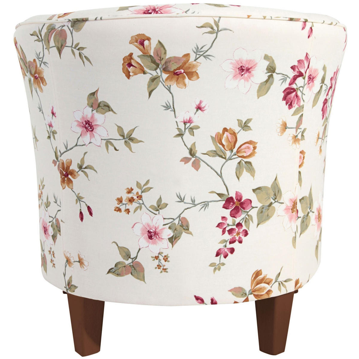 SESSEL Karine Bezug Flachgewebe Buche nussbaum dunkel / weiß - Dunkelbraun/Weiß, Kunststoff (70/74/70cm) - 58aufmkessel