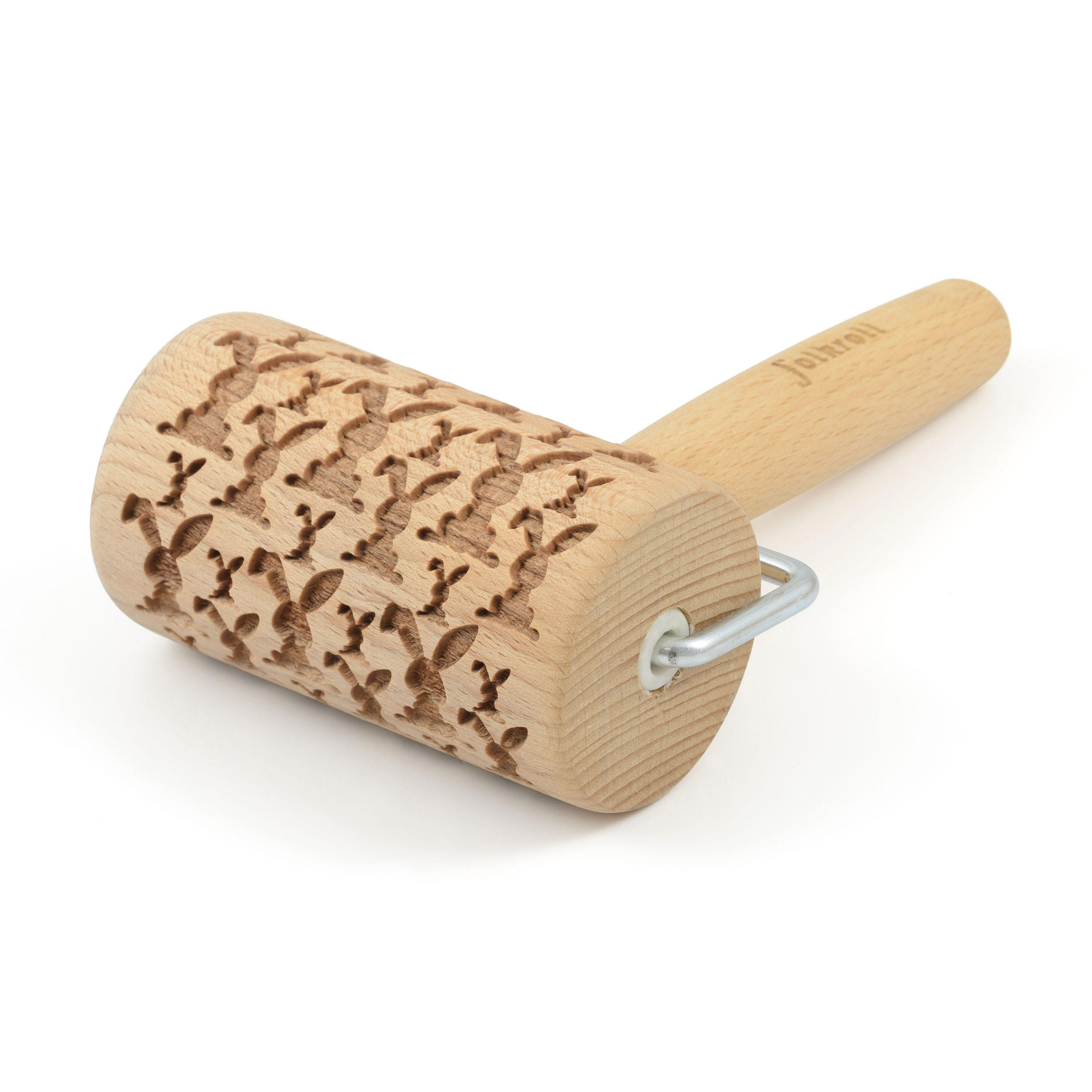 TEIGROLLE Osterhasen, mini, 9.5 cm, Buchenholz - Braun, Holz (9cm) - Folkroll