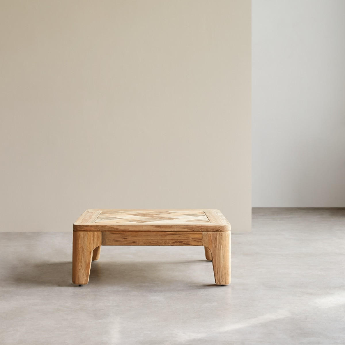 COUCHTISCH Ruth Natur aus Teak - Naturfarben, Holz (80/80/30cm) - Tikamoon
