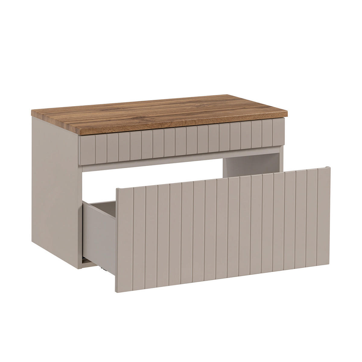 WASCHTISCHUNTERSCHRANK 80.4cm Zelie Kaschmir - Beige, Holzwerkstoff (80.4/48/46cm) - Petits-meubles