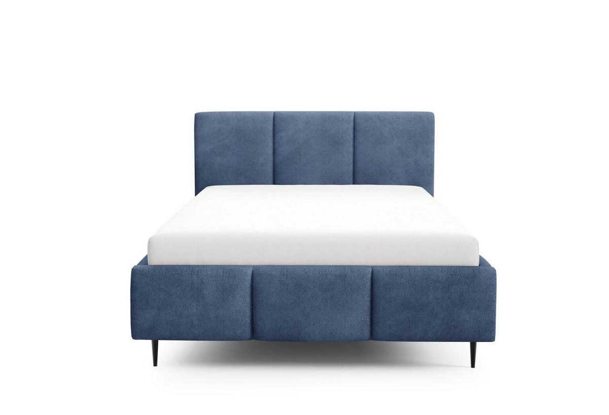 POLSTERBETT Miami Komplettset - Blau, Holzwerkstoff/Textil (180/200cm) - Fun Möbel