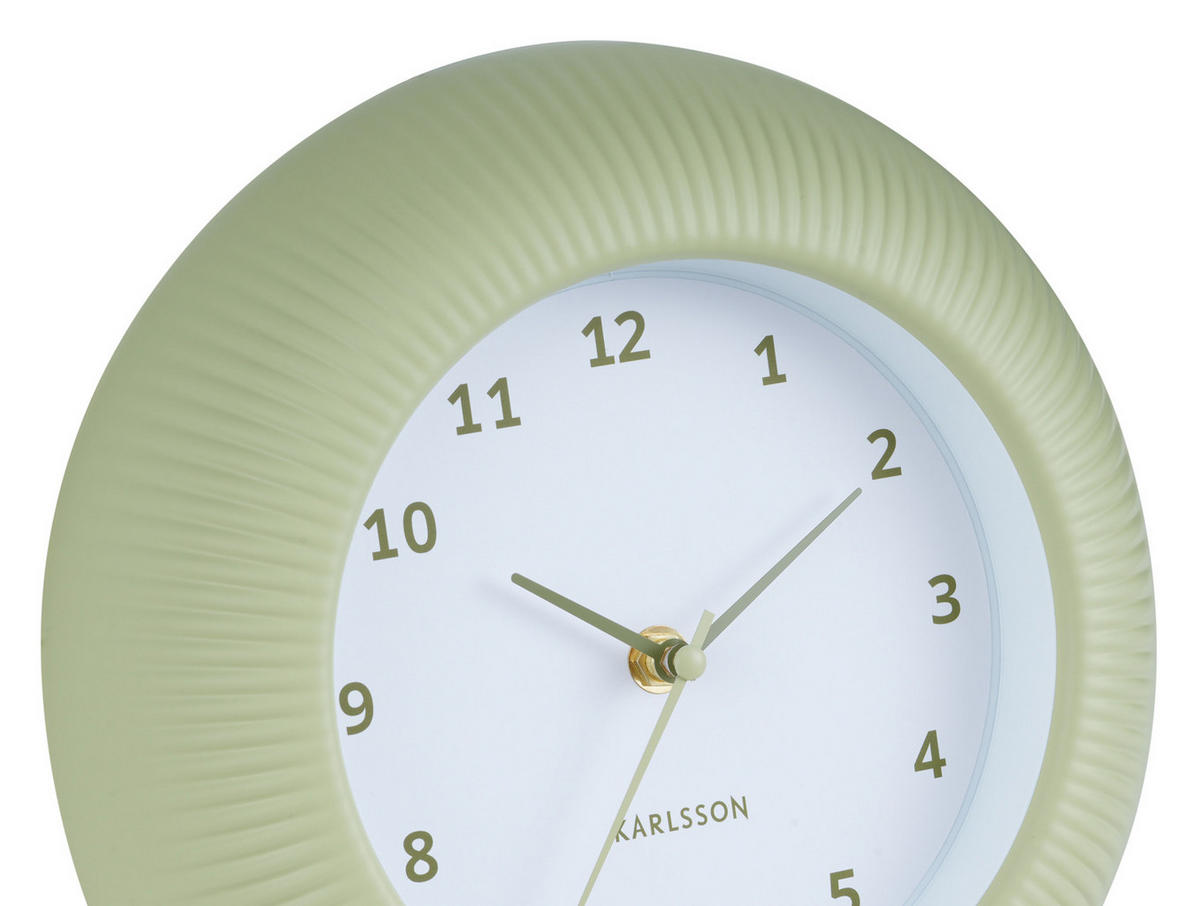 WANDUHR Tender Rib Ø25 cm - Grün, Kunststoff (25/4.5/25cm) - Karlsson