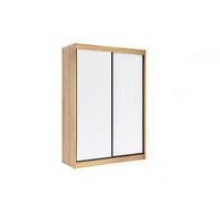 KLEIDERSCHRANK RYFLOX mit LED - 120 - Eiche Artisan|Schwarz - Schwarz/Eiche Artisan, Holzwerkstoff (120/215/61cm) - ALTDECOR