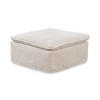 POLSTERHOCKER NETTA Cremeweiß Cord - Creme, Textil (90/46/90cm) - KAWOLA